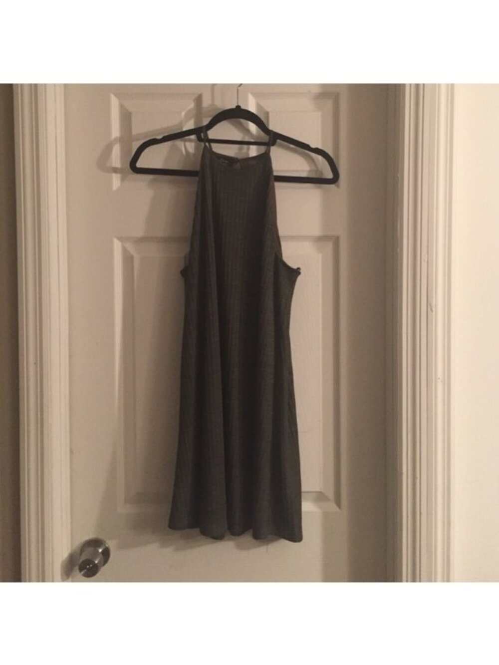 Army Green Zara Halter Dress
